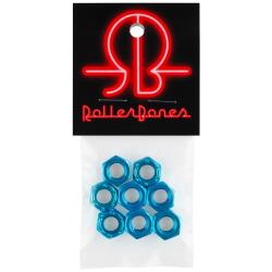 Rollerbones Axle Nuts - 8mm - Pack of 8 - Turquoise