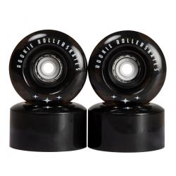 Rookie Quad Wheels LED Flash - Clear Black (4 Pack)