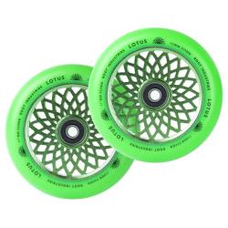 Root Industries Lotus Stunt Scooter Wheels 110mm - Radiant Green - Pair