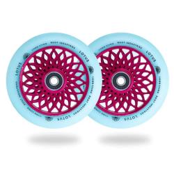 Root Industries Lotus Stunt Scooter Wheels 110mm - Pink/Isotope - Pair
