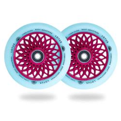 Root Industries Lotus Stunt Scooter Wheels 110mm - Pink/Isotope - Pair