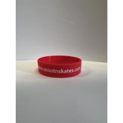 Scootnskates Checkered Wristband - Red