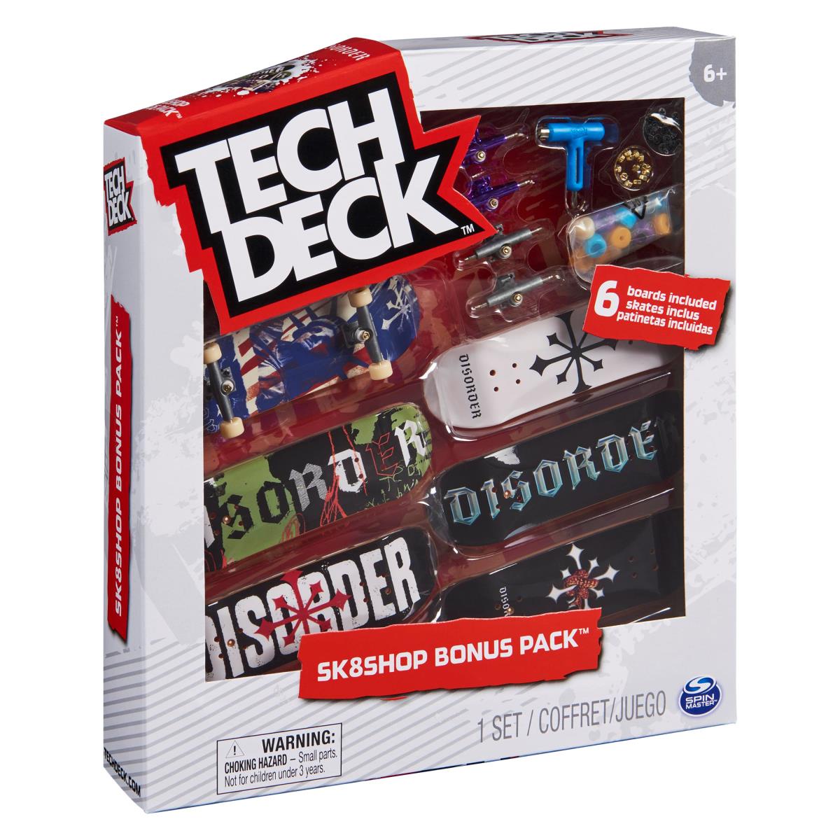 Kit Skate De Dedo Tech Deck Disorder - Preto