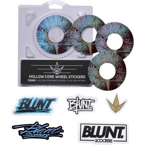 Blunt - 4 Pack Wheel Sticker 110mm - Hawk  £5.90