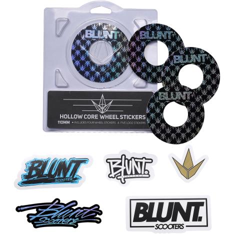 Blunt - 4 Pack Wheel Sticker 110mm - Repeat  £5.90