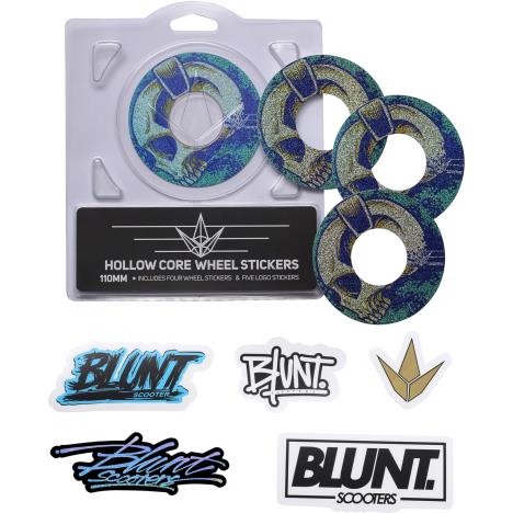 Blunt - 4 Pack Wheel Sticker 110mm - Skull Phones  £5.90