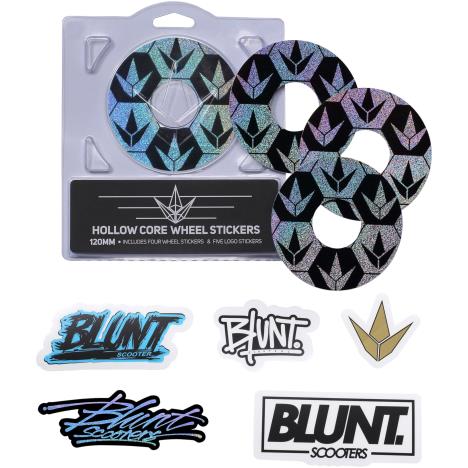 Blunt - 4 Pack Wheel Sticker 120mm - Hex  £5.90