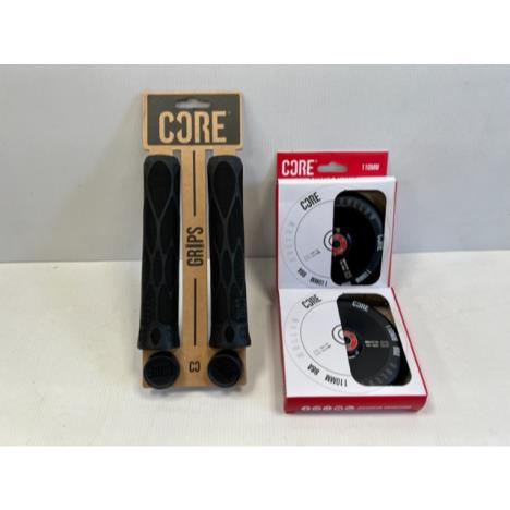 Core Grips and Hollow Wheels Bundle - Black  £65.00