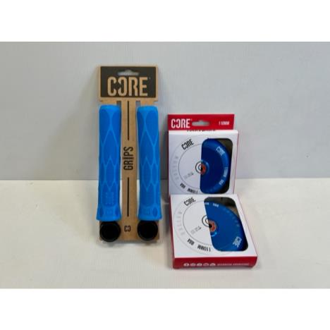 Core Grips and Hollow Wheels Bundle - Blue  £65.00