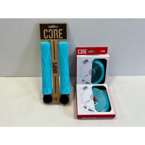 Core Grips and Hollow Wheels Bundle - Mint Blue  £65.00