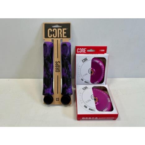 Core Grips and Hollow Wheels Bundle - Purple  £65.00