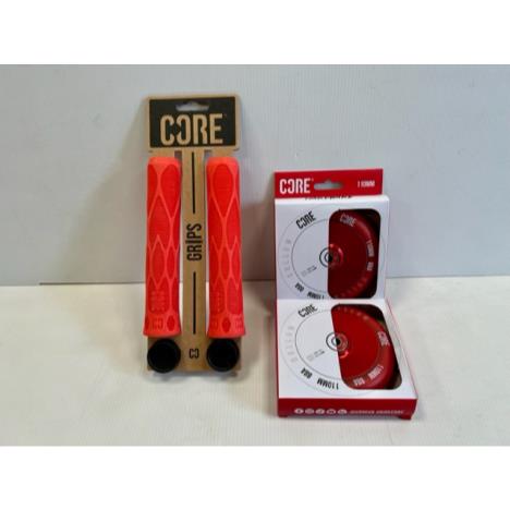 Core Grips and Hollow Wheels Bundle - Red  £65.00