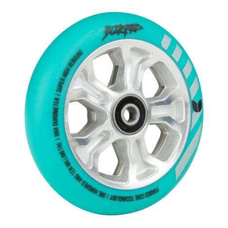 Blazer Pro Scooter Wheels Rebellion 110mm Silver/Mint - SOLD IN PAIRS  £44.00