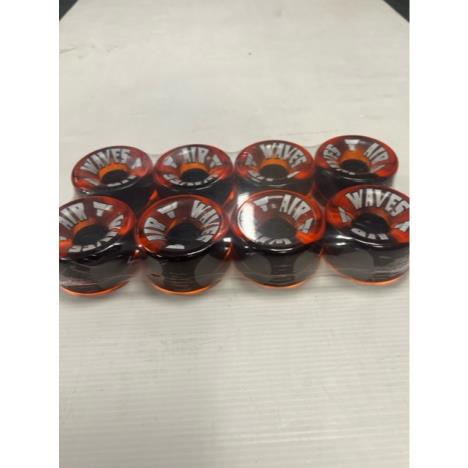 Air Waves Quad Roller Skate Wheels - Clear Orange  £59.95