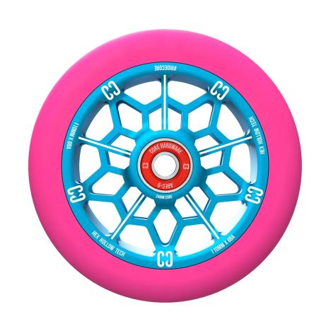 CORE Hex Hollow Stunt Scooter Wheel 110mm – Pink/Blue - Pair  £65.90