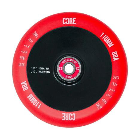 CORE Hollow Stunt Scooter Wheel V2 110mm - Red/Black - Pair  £59.90