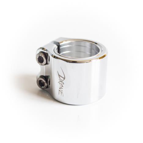 Drone Contrast Double Clamp Chrome £26.00