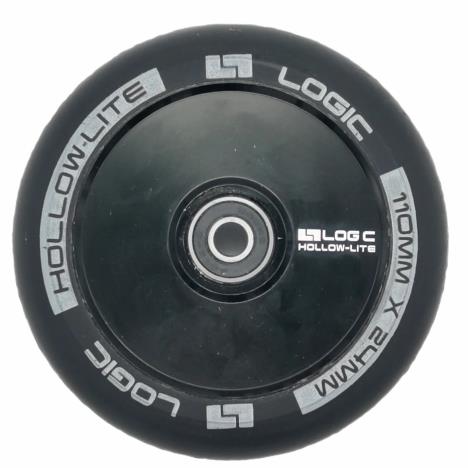 Logic 110mm Hollow Lite wheel Black/Black - SOLD IN PAIRS BLACK £35.00