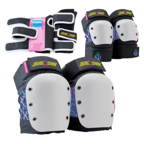Pro-Tec Pads Street JR 3-PK Open Back SCA Black / White / Pink  £44.99