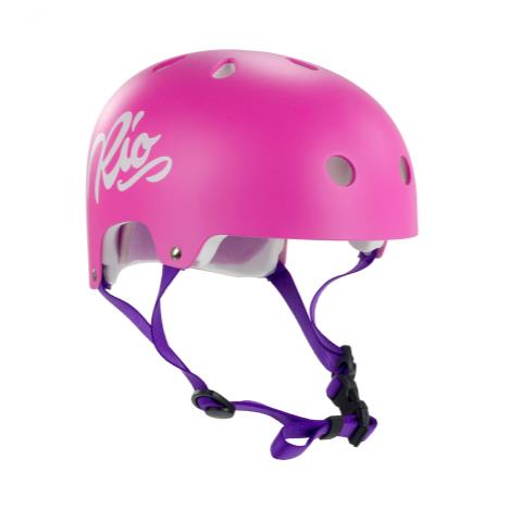 Rio Roller Script Helmet Matt Pink  £19.95