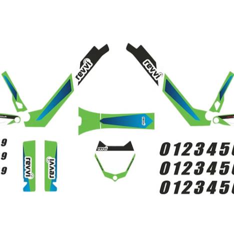 Revvi Graphics Kit - Green - 18"/20"  £34.99
