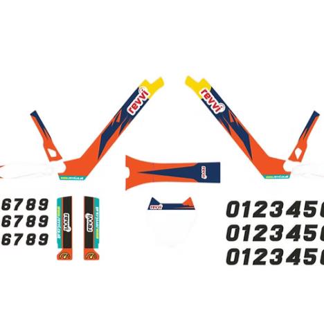 Revvi Graphics Kit - Orange - 18"/20"  £34.99