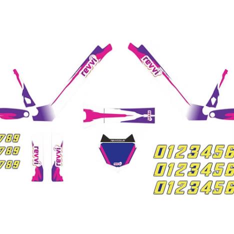Revvi Graphics Kit - PurpleWhite - 18"/20"  £34.99