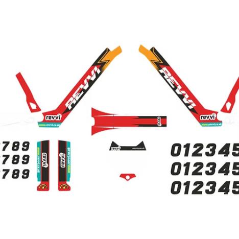 Revvi Graphics kit - Red gold  - 18"/20"  £34.99