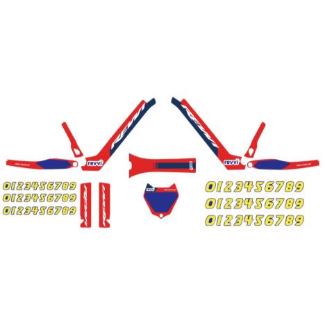 Revvi Graphics kit - Red Blue - All sizes   £0.00