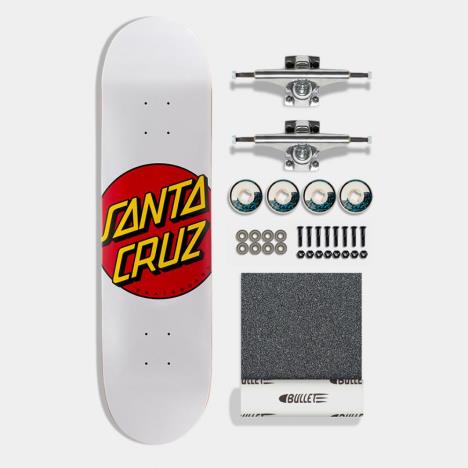Santa Cruz Complete Kit Classic Dot w Krux & OJ White 8 IN  £84.99