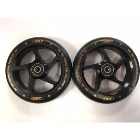 Blunt 120mm 5 Spoke Wheel Black - Pair Black £45.00