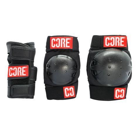 CORE Protection Junior Triple Pad Set (Knee/Elbow/Wrist) Black/Red £21.99