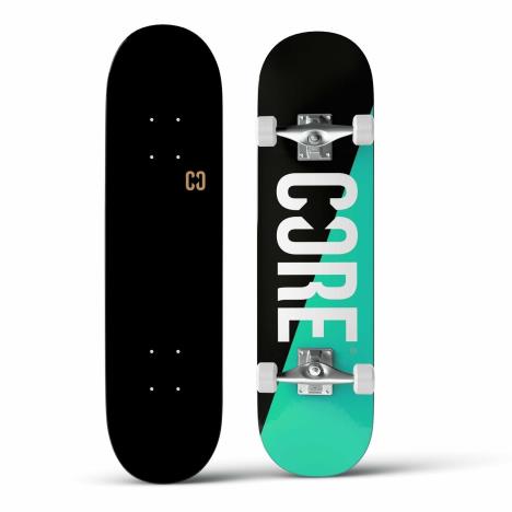 CORE Complete Skateboard Split - Teal/Black 7.75  £40.00