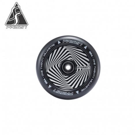 FASEN WHEELS 120MM HYPNO BLACK SQUARE - SOLD IN PAIRS BLACK £49.95