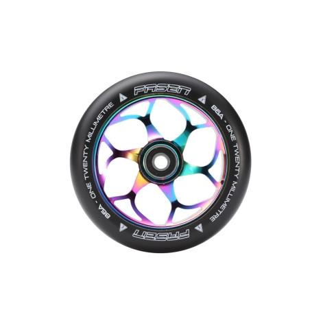 Fasen - 120mm 6 Spoke Wheel Oil Slick - Pair  £55.00