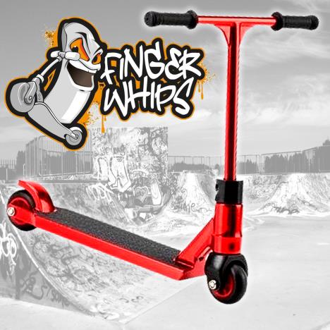 Finger Whips Red Chrome Finger Scooter  £7.99