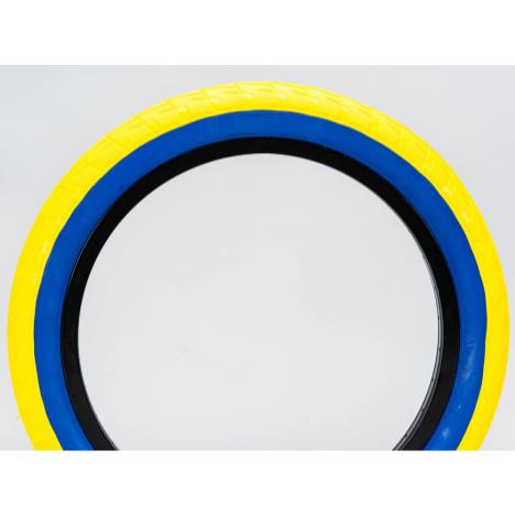 Lagos Crawler 20 Inch BMX Tyres - Yellow/Blue - Pair  £24.99