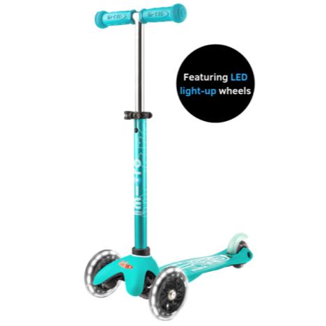 Micro Mini Led Deluxe Light Up Scooter Aqua  £84.95
