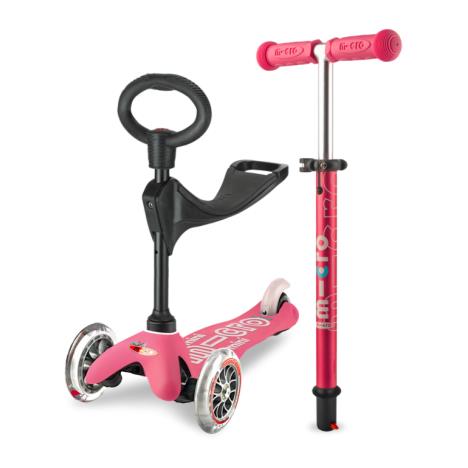 Mini-micro 3in1 ride on pink deluxe  £109.95