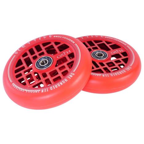 Oath Lattice 110mm Wheels - Red  £59.99