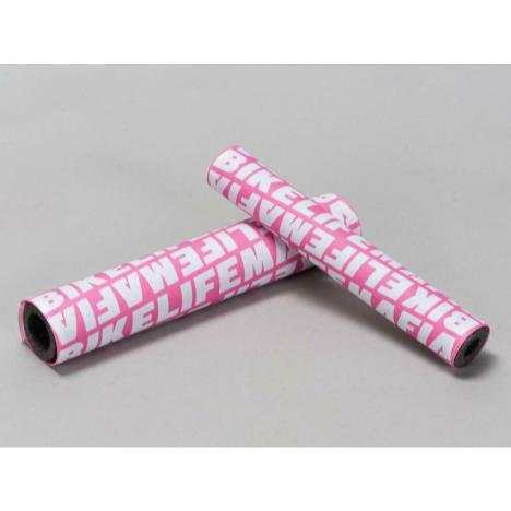  Details about  Mafiabikes Bike Life Mafia Pad Sets ﻿- 2pc padset (TT and handlebar) White/Pink  £25.00
