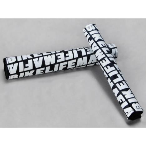 Mafiabikes Bike Life Mafia Pad Sets ﻿- 2pc padset (TT and handlebar) Black/white  £25.00
