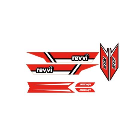 Revvi Graphics Kit - Red - To fit Revvi 12", 16" and 16" Plus Electric Balance Bikes  £12.99