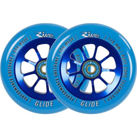 River Naturals Glide Pro Scooter Wheels - Saphire - Pair  £74.95