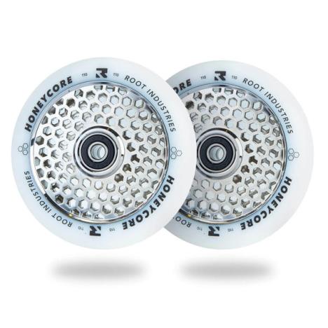 Root Industries HoneyCore 110mm Wheels - White/Chrome  £59.95