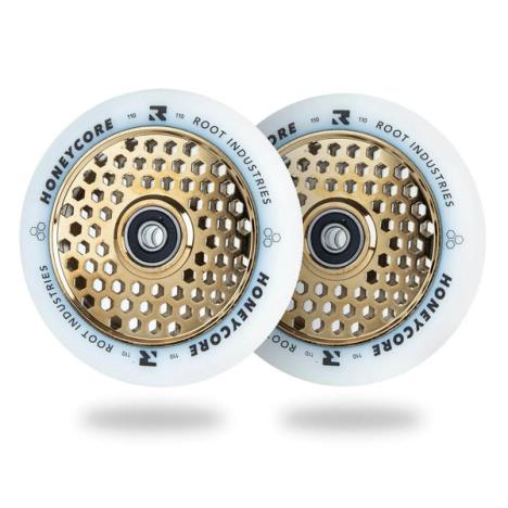 Root Industries HoneyCore 110mm Wheels - White/Gold  £59.95