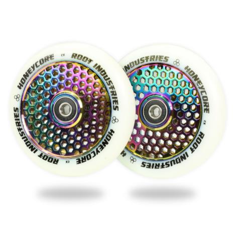 Root Industries Honeycore Wheels 110mm Sold In Pairs White/Neo £59.95