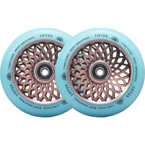 Root Industries Lotus Stunt Scooter Wheels 110mm - Copper/Isotope - Pair  £59.95
