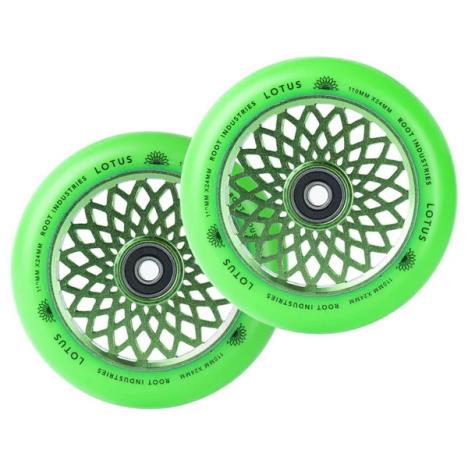 Root Industries Lotus Stunt Scooter Wheels 110mm - Radiant Green - Pair  £59.95