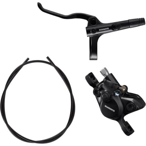 Shimano BR-MT200 / BL-MT200 bled brake lever/post mount calliper, black, rear left   £34.99
